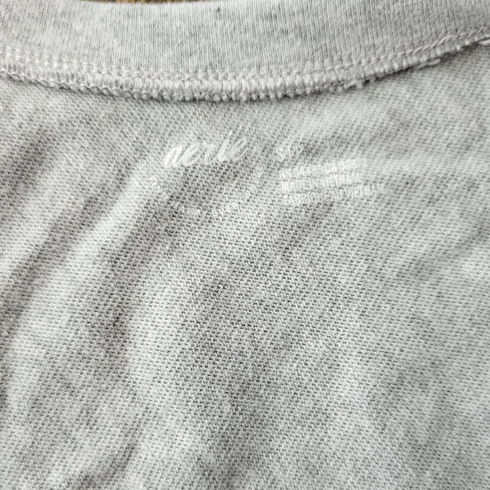 Aerie Heather Gray Short Sleeve Twist Tee - Picture 4 of 4